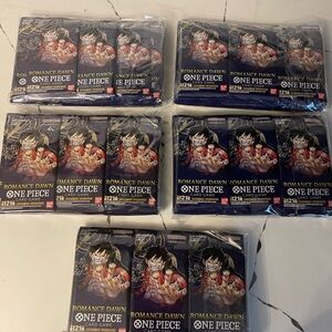 One Piece Romance Dawn TCG Japanese Version 24 Booster Packs Without Box.